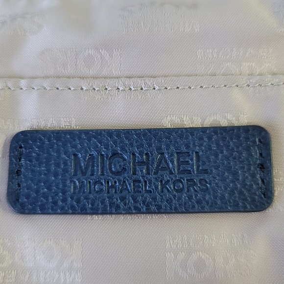 MICHAEL KORS Karson Hobo Shoulder Double Blue Tone Leather - Picture 16 of 16